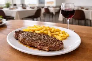 entrecot con patatas